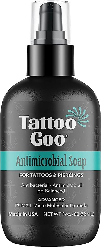 Tattoo Goo Deep Cleansing Soap, Disinfecting Tattoo and Piercing Aftercare - Moisturizing Olive O... | Amazon (US)