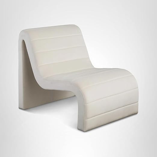 Meridian Furniture 403Cream Ivy Collection Modern | Contemporary Velvet Upholstered Accent Chair ... | Amazon (US)