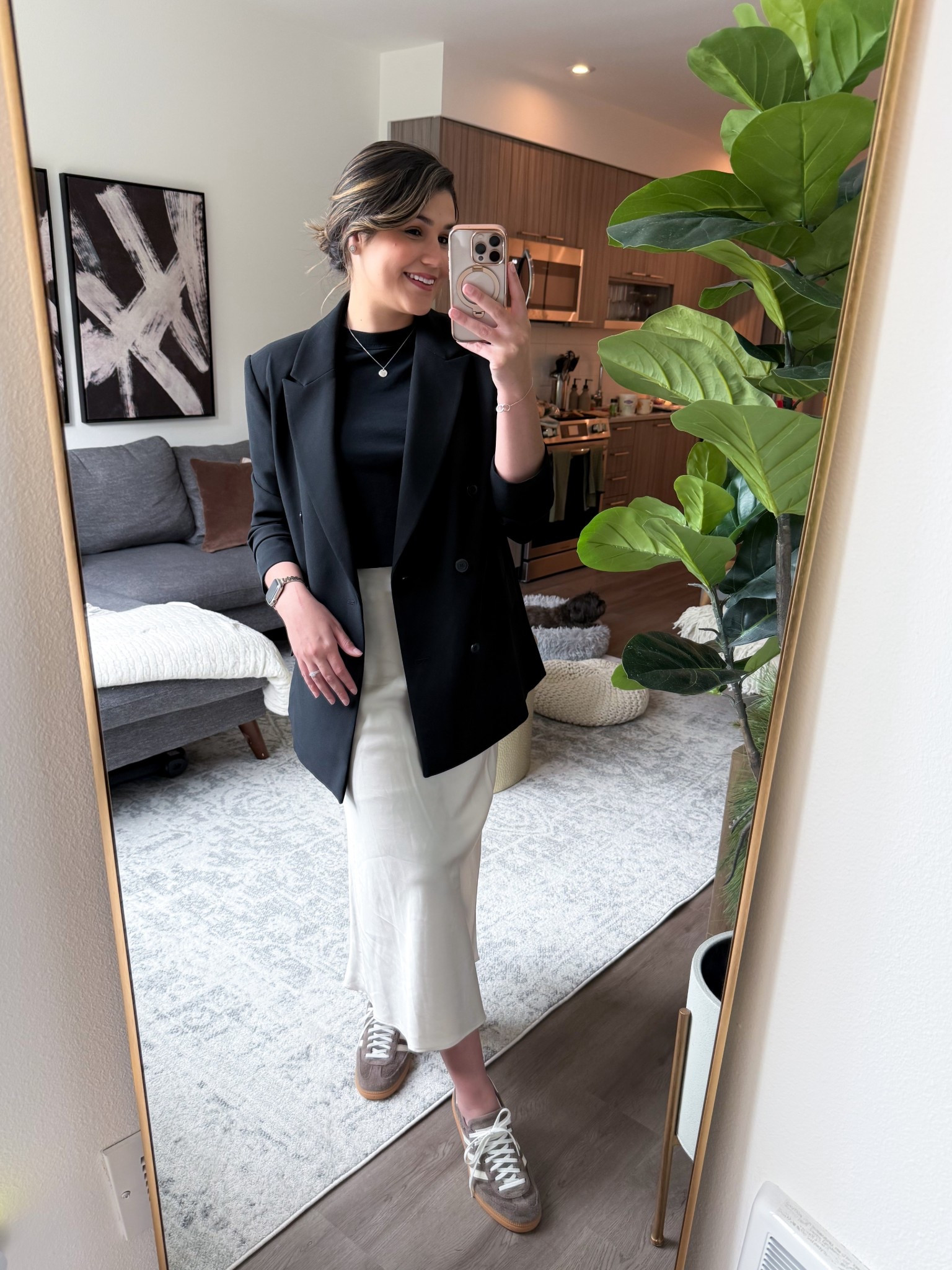 Pinterest inspired office outfit | workwear | casual chic style | old money style | minimal style | trainers | adidas sneakers | spring outfit ideas 

#LTKWorkwear #LTKPetite #LTKShoeCrush
