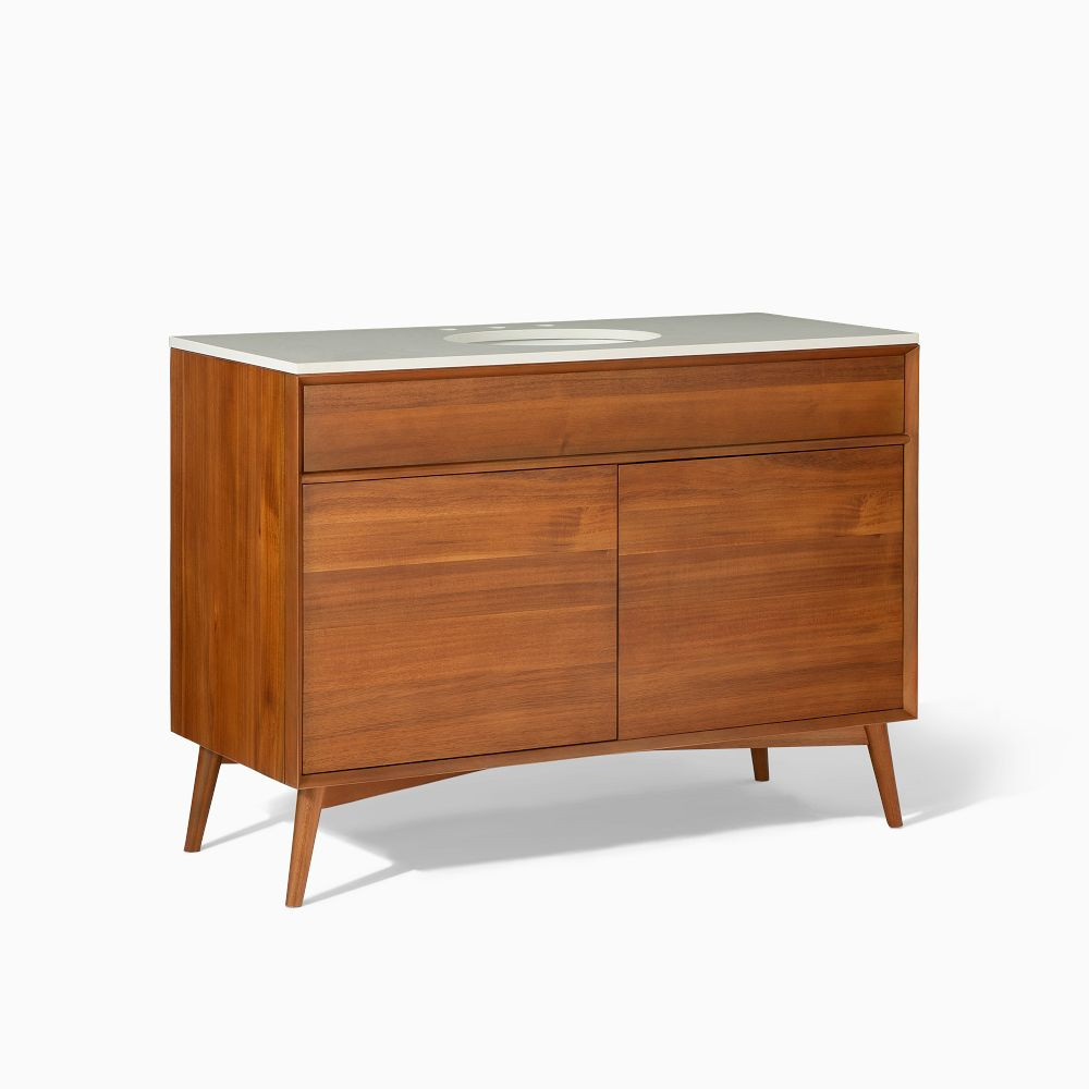 Mid-Century Single Bathroom Vanity (24"–49") | West Elm (US)