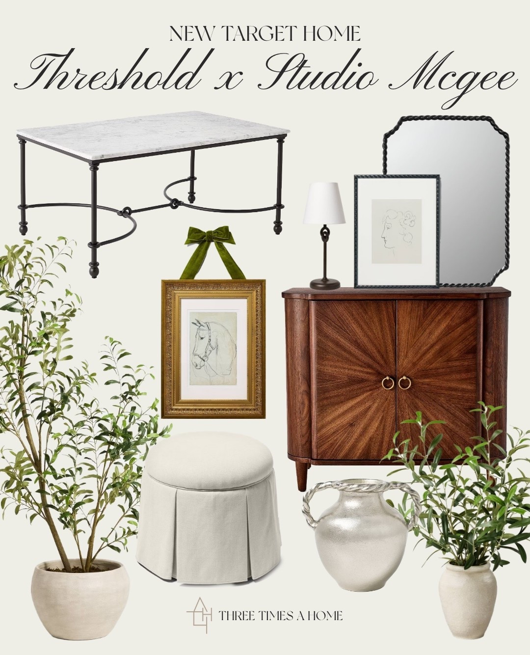 The new Studio McGee collection at Target pairs dark mahogany, marble, and metals for a look that’s classic, polished, and timeless. Linked my favorites 

#LTKFindsUnder50 #LTKSeasonal #LTKHome