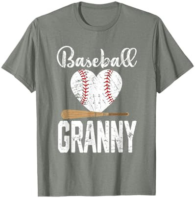 Baseball Heart Cute Granny Baseball Player T-Shirt | Amazon (US)
