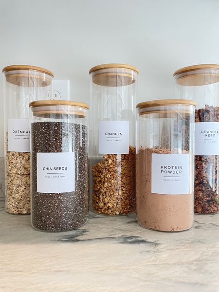 Custom labels are just one of the many services we offer. We love seeing your inspo pics and turning them into a reality. 
Are your team glass or plastic when it comes to canisters? We offer both!

#LTKhome