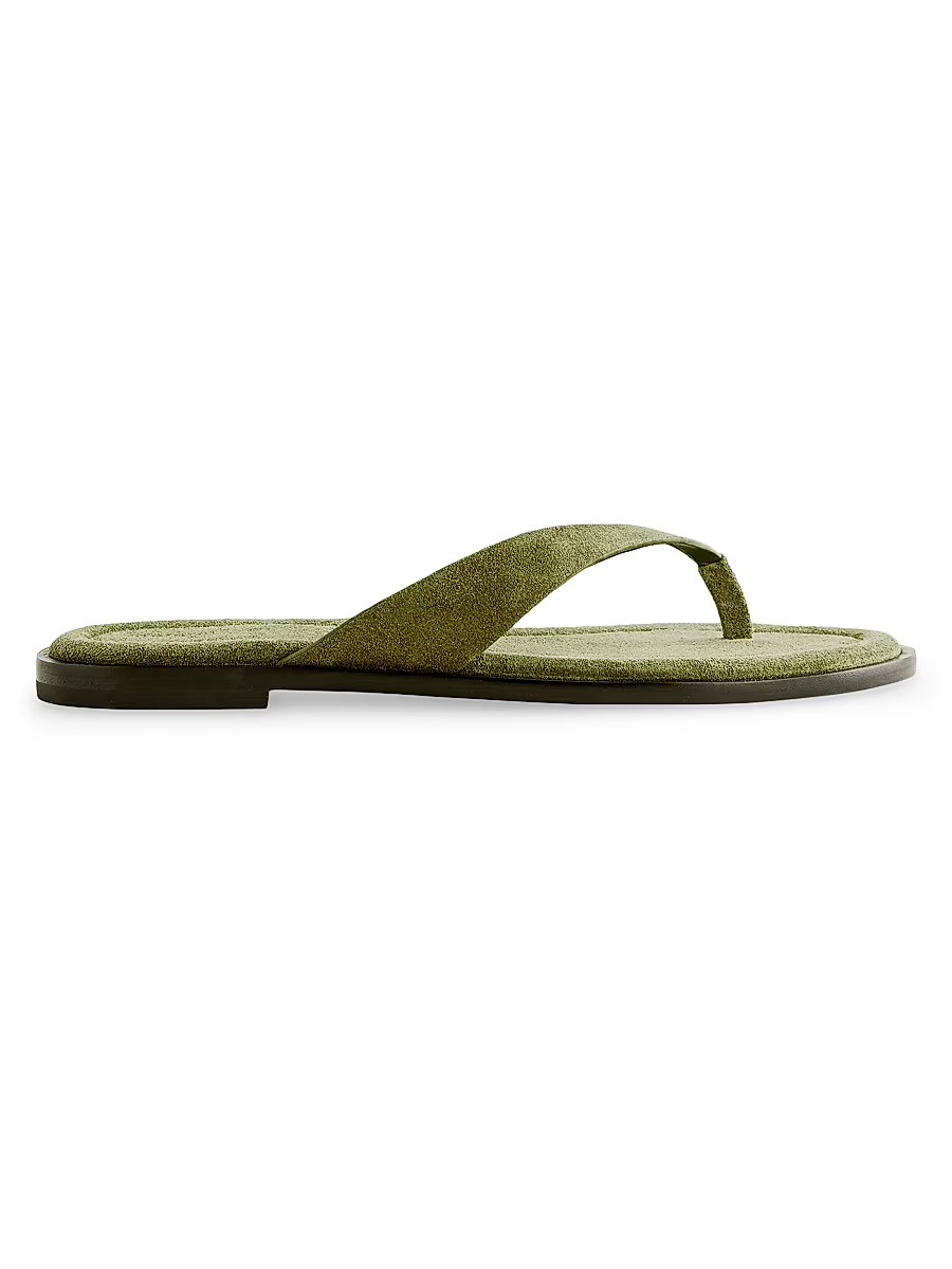 Women's Jessie Suede Sandals - Avocado - Size 9 | Saks Fifth Avenue