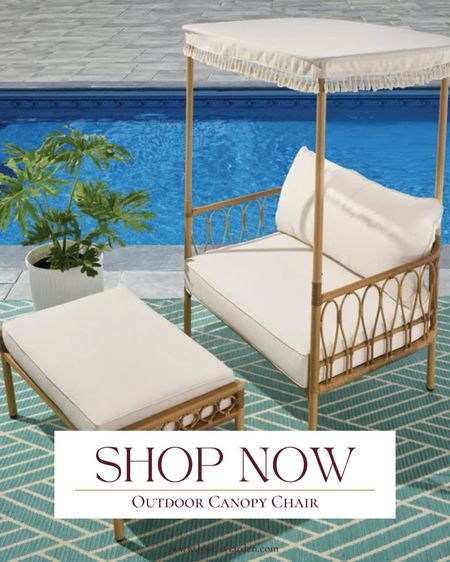 Shop this outdoor canopy chair for your patio. 

#LTKSeasonal #LTKhome #LTKSpringSale