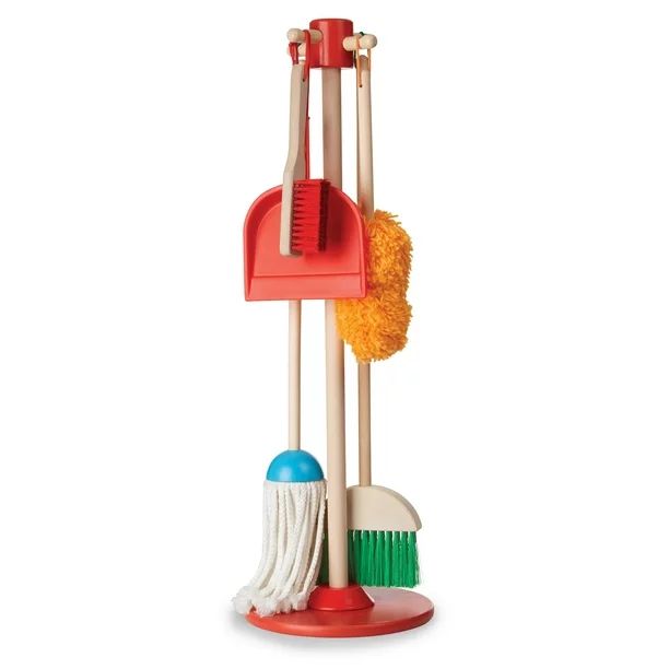 Melissa & Doug Dust! Sweep! Mop! 6-Piece Pretend Play Cleaning Set - FSC-Certified Materials | Walmart (US)