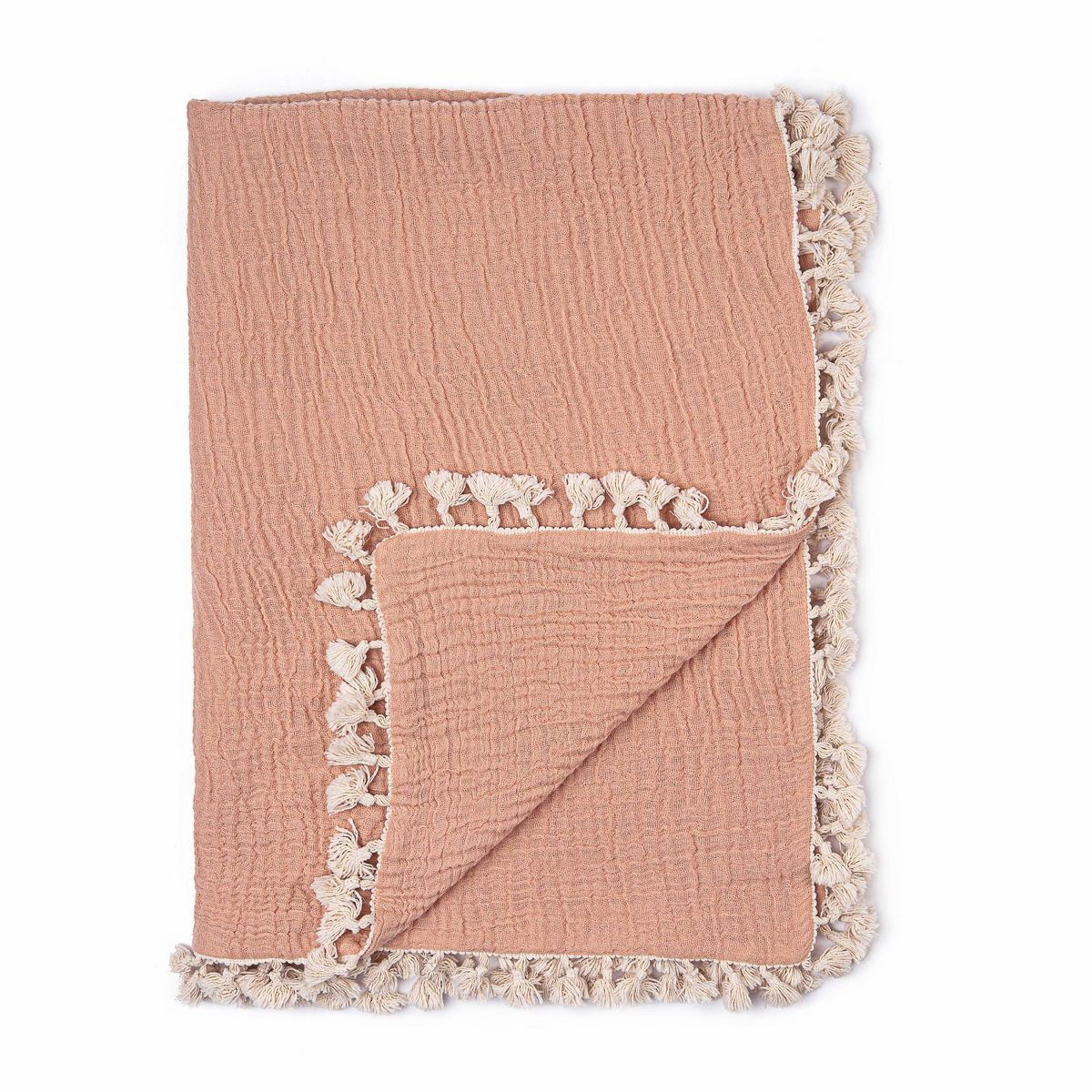 Crane Baby 6-Layer Muslin Baby Blanket with Tassel Edge | Target