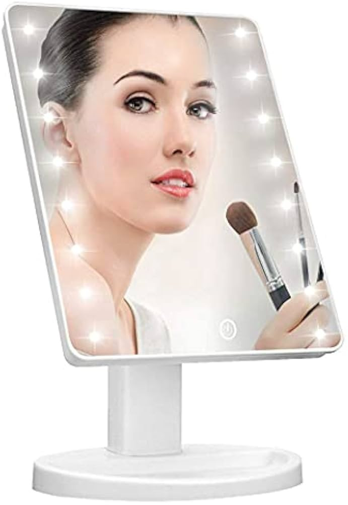 KOOKIN Lighted Vanity Makeup Mirror 16 Led Lights 180 Degree Rotation Lighted Mirror Touch Screen... | Amazon (US)