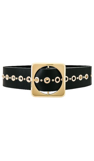 Magnus Belt in Black & Gold | Revolve Clothing (Global)