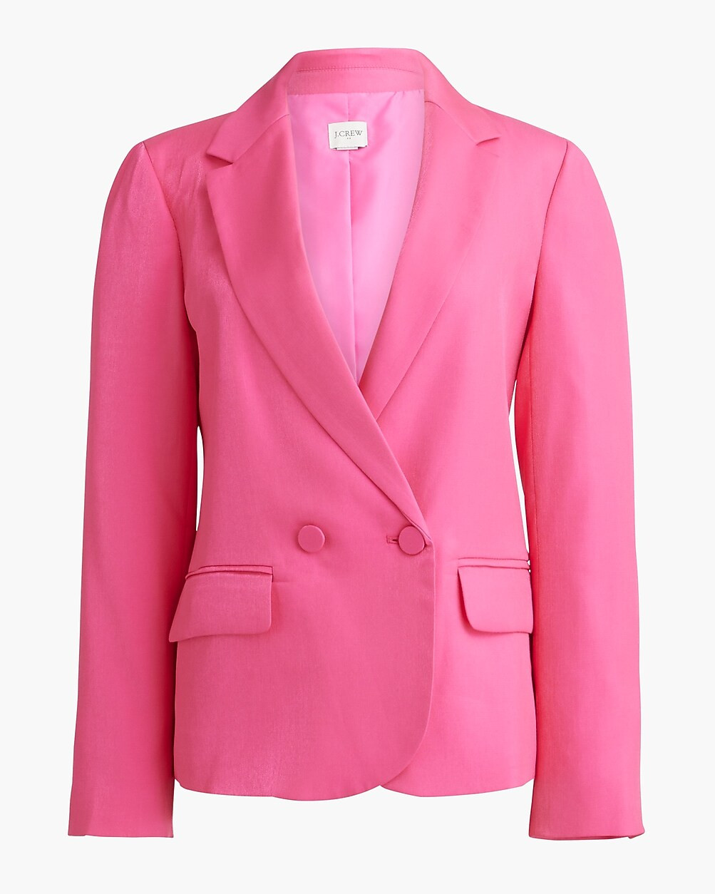 High-shine double-breasted blazer | J.Crew Factory