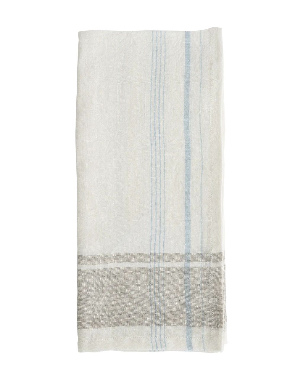 Blue & Gray Striped Tea Towel | McGee & Co.