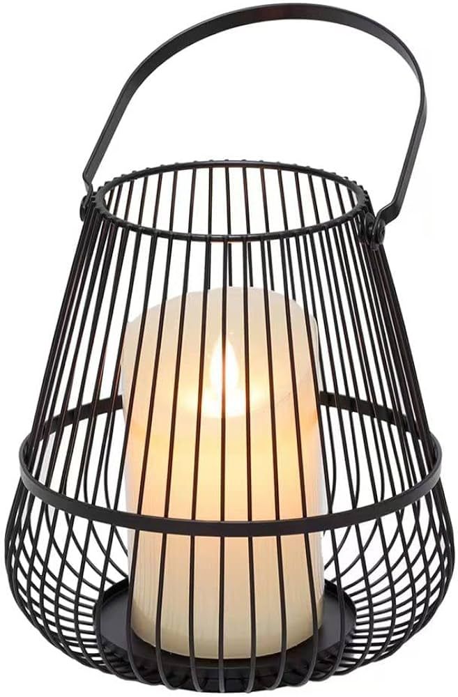 Decorative Metal Candle Holder Cage Lanterns for Table and Indoor Outdoor (Large (7.5-inch)) | Amazon (US)