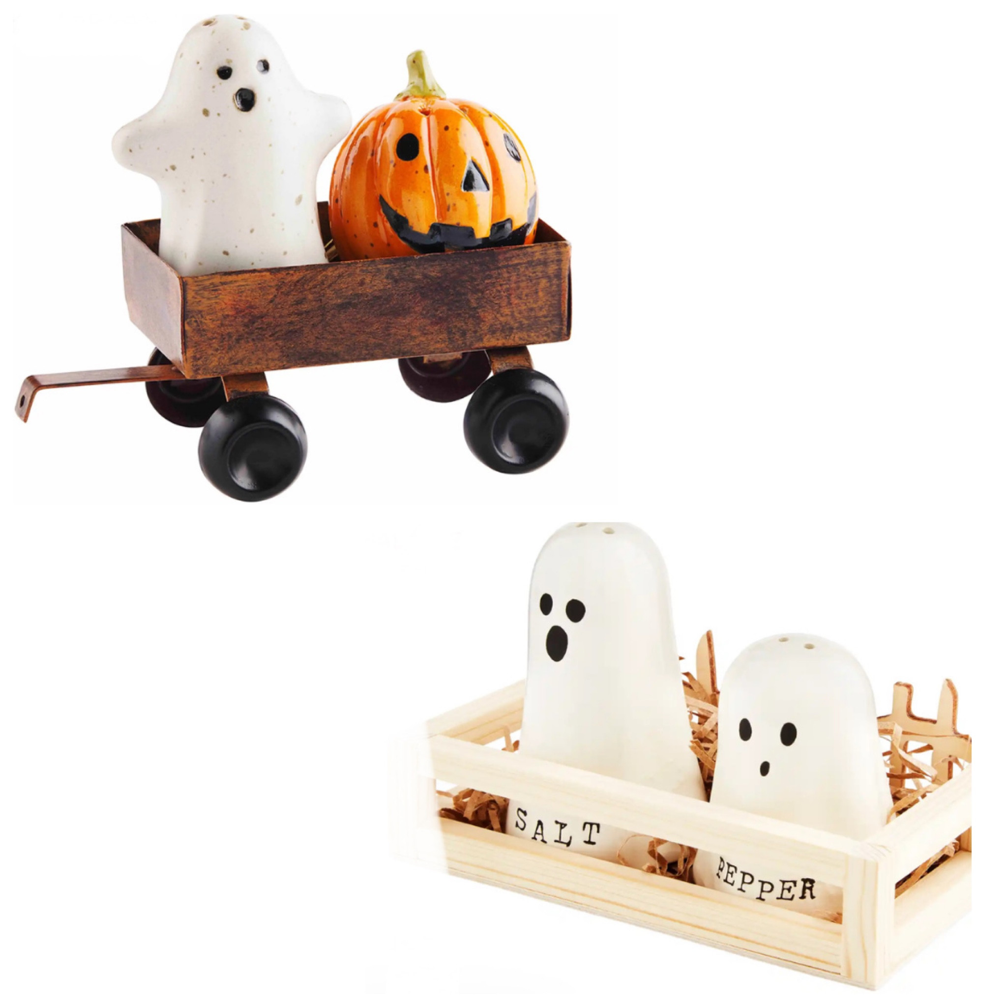 Salt and Pepper shakers, ghost, Halloween, Fall

#LTKSeasonal #LTKhome