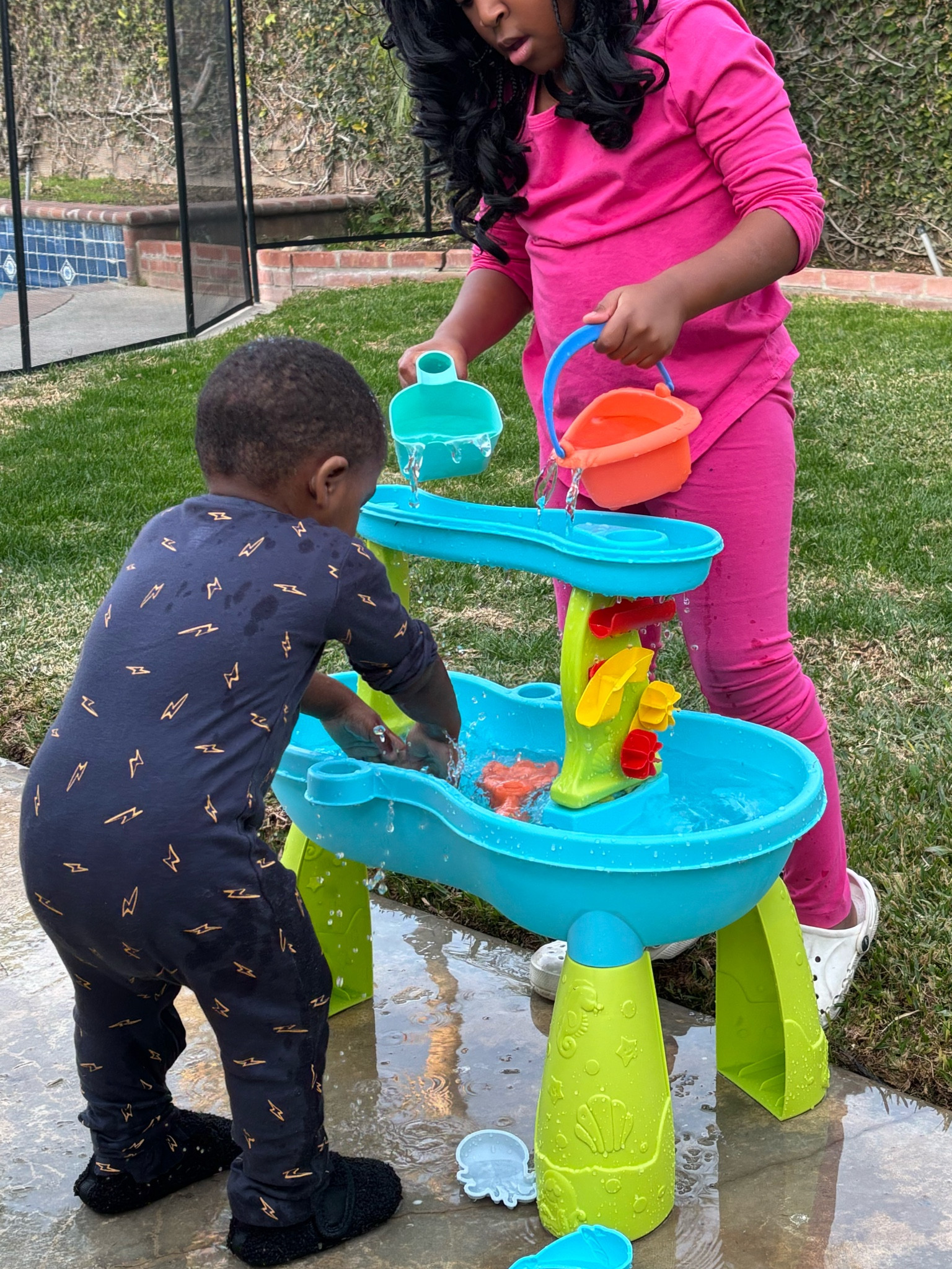 Kids water table for outdoor play. Water splash. Backyard toddler play activity

#LTKHome #LTKKids #LTKFindsUnder50