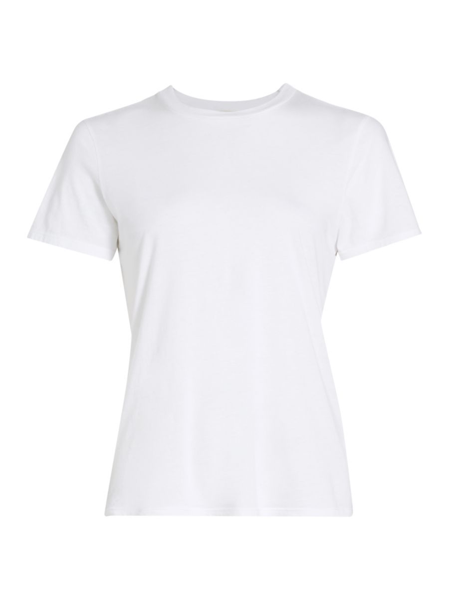 TopsT-ShirtsNili LotanMariela Cotton Crewneck T-Shirt$165
            
          Color WhiteSizeS... | Saks Fifth Avenue