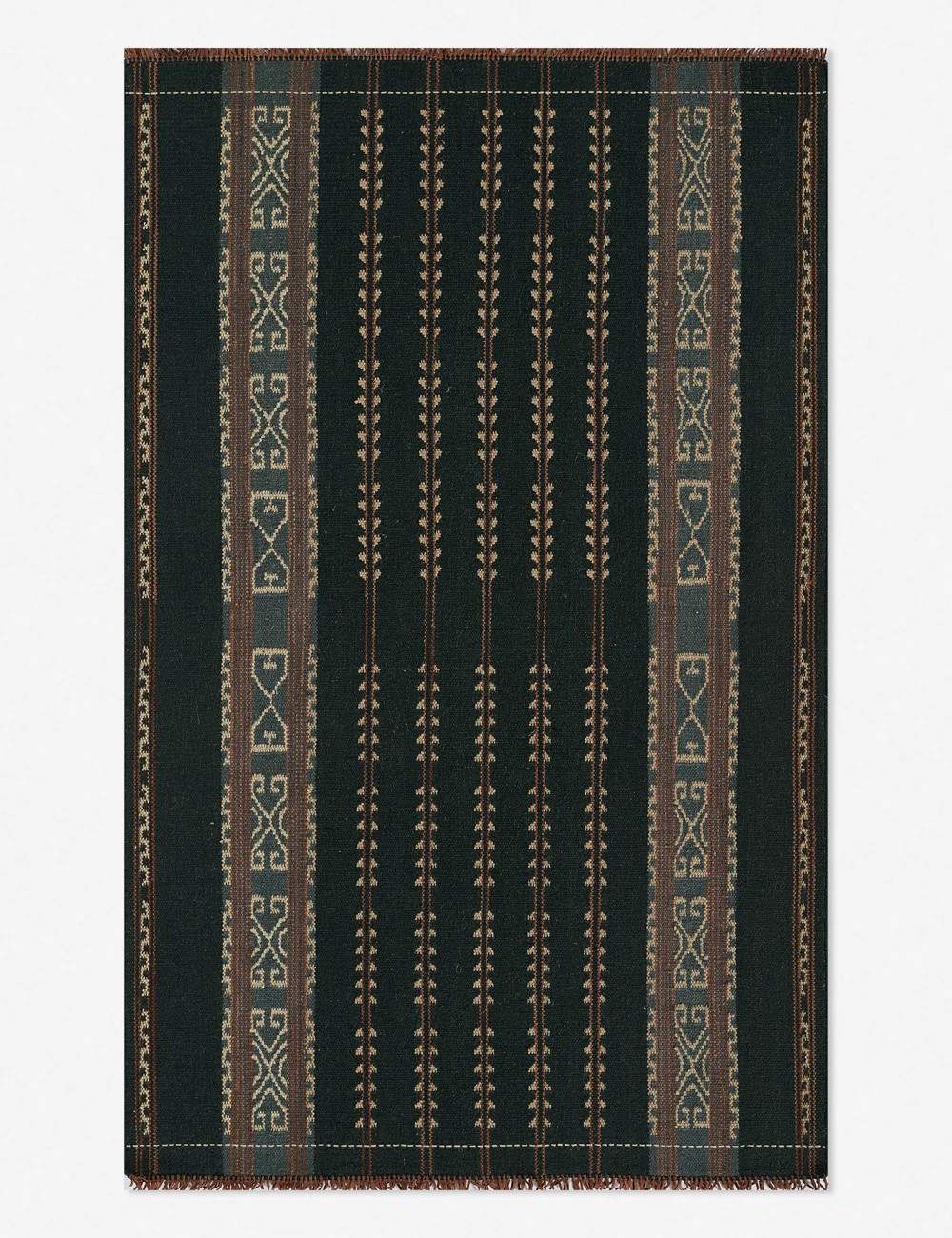 Noiret Handwoven Wool Rug, Blue, 2'3" x 8' | Lulu and Georgia 