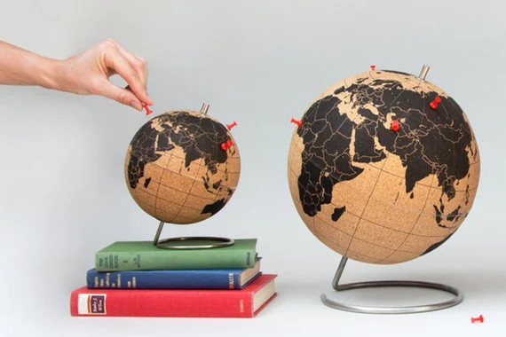 Pin Your Travels Cork Globe | Etsy (US)