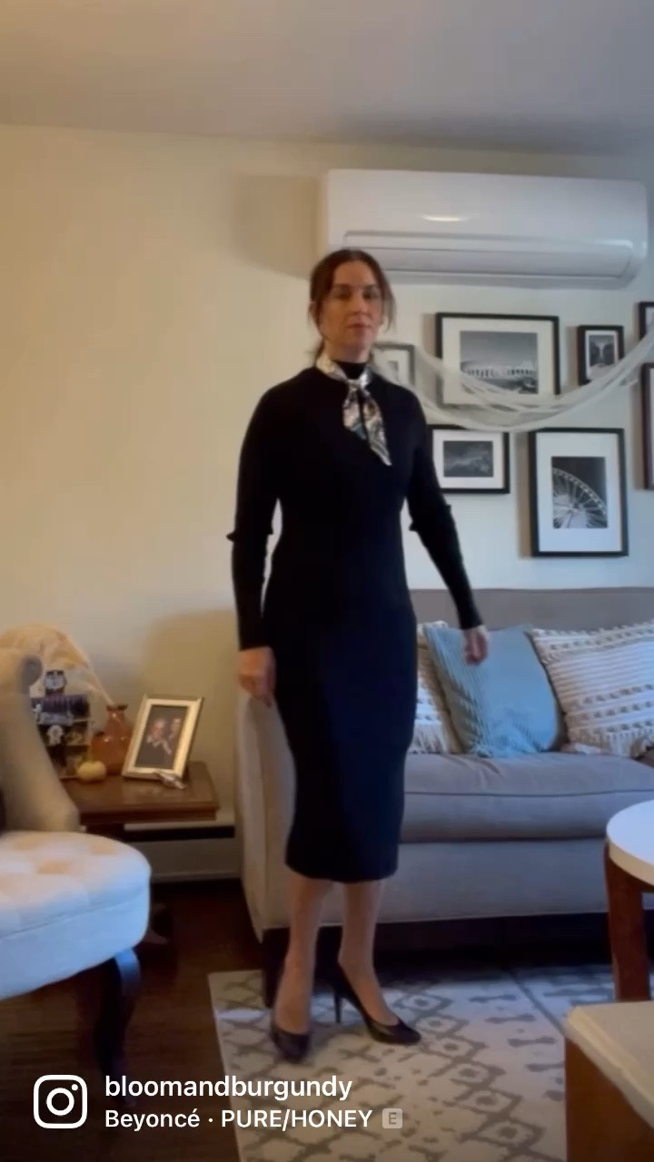 The rib knit dress 
Wear it from the office to dinner to weekend coffee date  
Versatile - comfort - ease 