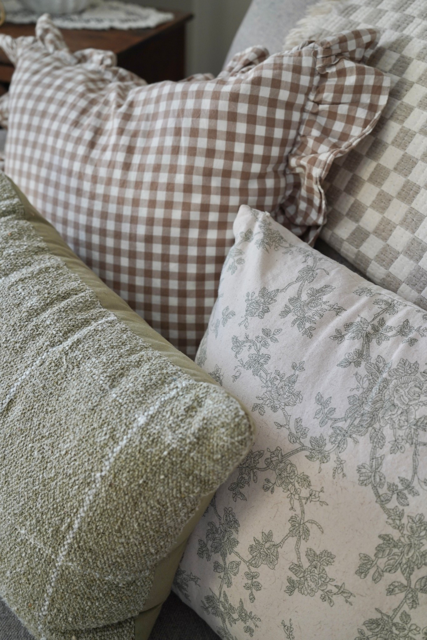 Collected home throw pillow covers. Cottage home. Cottage style. Pattern pillow covers. 

#LTKFindsUnder50 #LTKHome