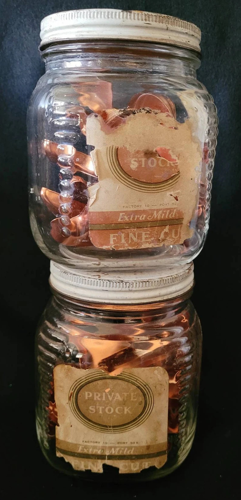 Vintage Copper Cookie Cutters in Hoosier Tobacco Jar/ Retro Farmhouse Decor/ 1950's Holiday Chris... | Etsy (US)