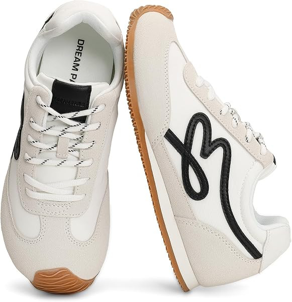 DREAM PAIRS Women's Retro Tennis Fashion Sneakers | Amazon (US)