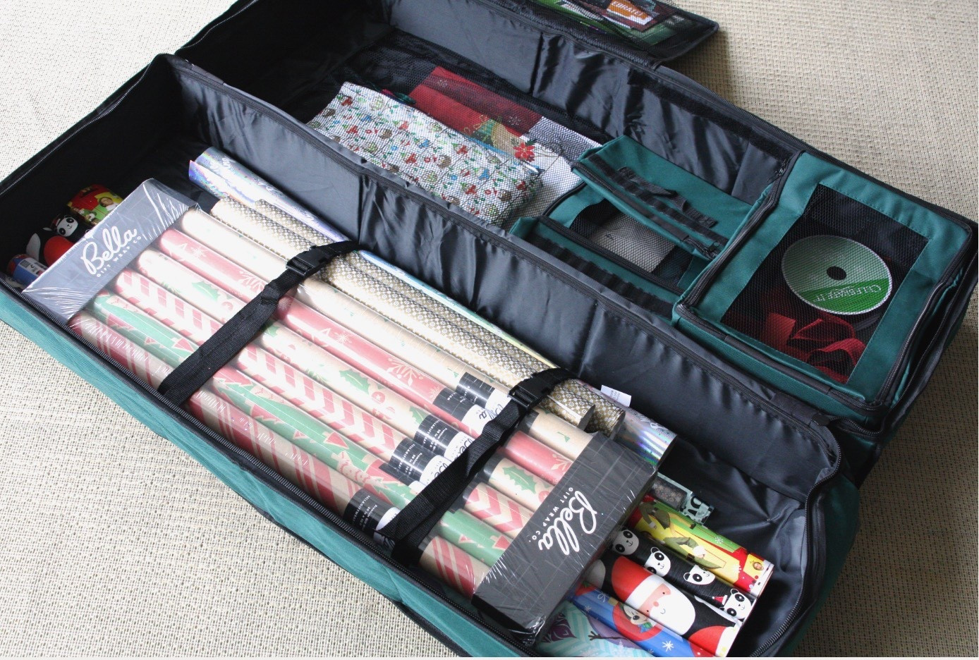 A gift wrap organization bag keeps everything you need in one place, from ribbons to paper and tags. Having a system like this saves time, prevents damage, and makes holiday wrapping simple instead of stressful.

#LTKHoliday #LTKHome