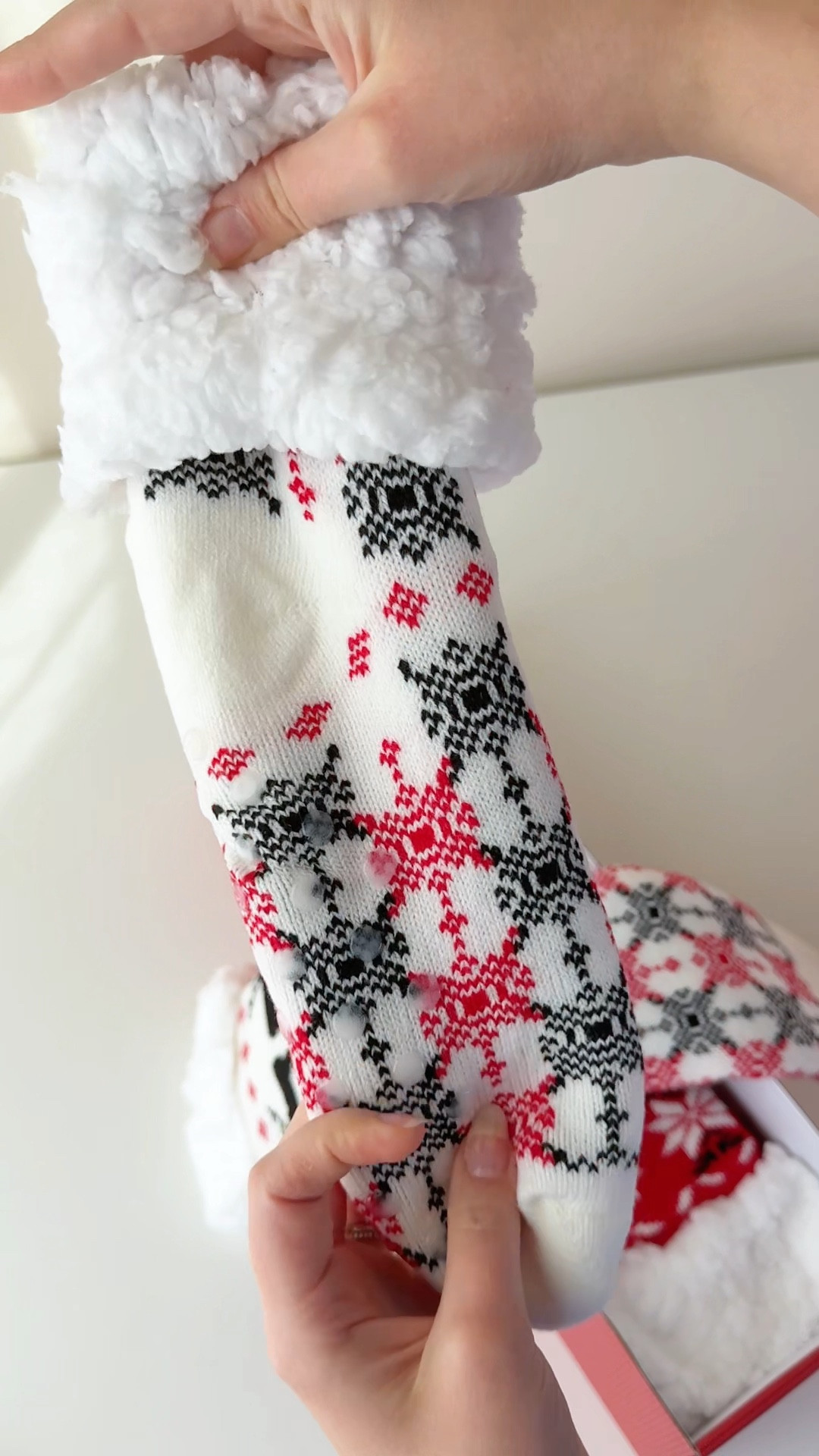 One of my favorite new gift finds this year is on sale!! 🎁🧦
🎄 A set of 3 ultra-cozy fuzzy slipper socks packaged beautifully in a Christmas gift box 🎅✨ Warm, soft, and perfect for the holidays.

These thick sherpa-lined slipper socks have non-slip grippers, stretchy knit, and the cutest winter patterns ❄️🧣 Perfect for cold floors, cozy nights, and staying warm all season long.

Such a great budget-friendly gift idea for friends, sisters, teachers, coworkers, teens, and moms 🎁❤️ You can’t go wrong with cozy Christmas gifts.

🔍 Christmas cozy socks, fuzzy slipper socks, winter gift ideas, cozy gifts for her, stocking stuffers for women, small gifts for women, affordable holiday gifts, warm socks, sherpa socks, non slip socks, teacher gift ideas, teen girl gifts, cozy essentials, LTK cozy finds, holiday gift guide, Christmas gifts under 20, warm winter essentials, Christmas gift ideas 🎄✨


#LTKGiftGuide #LTKCyberWeek #LTKHoliday