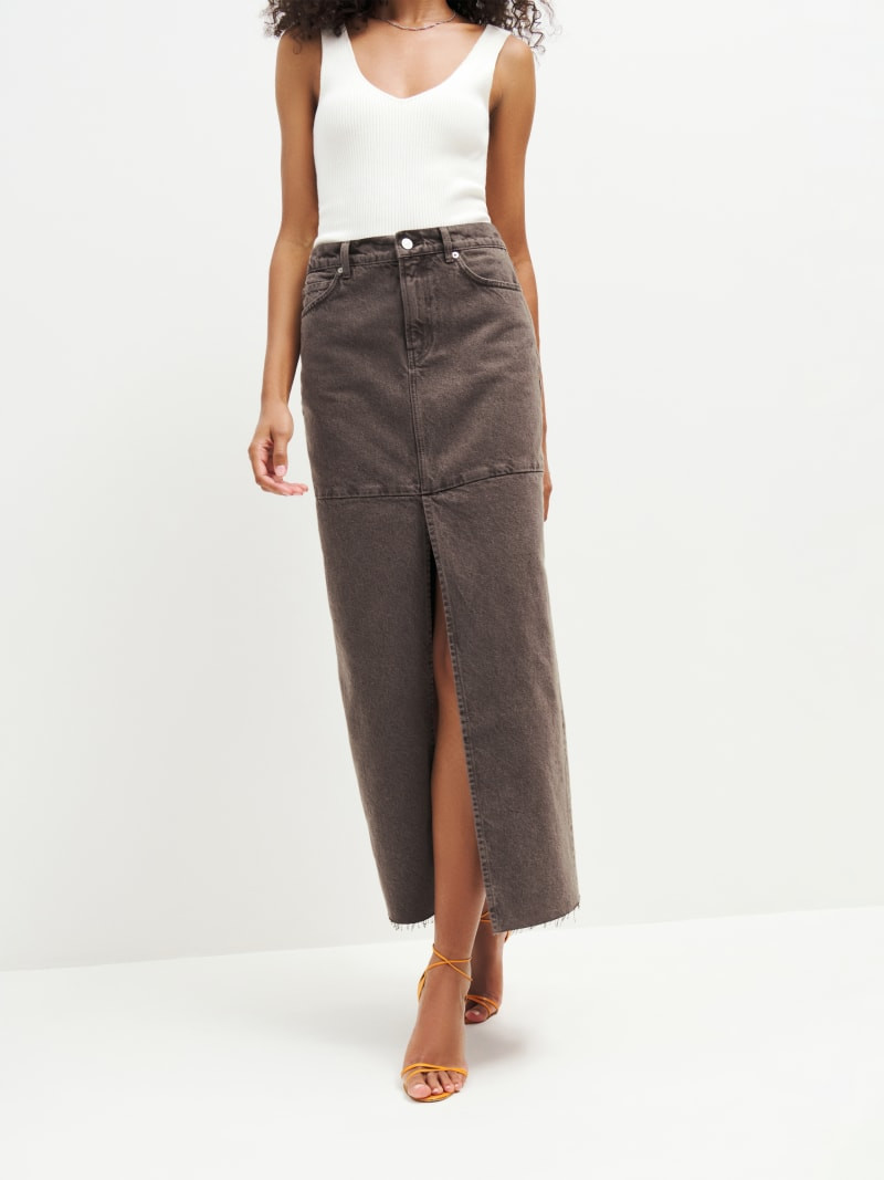 Tazz Maxi Denim Skirt | Reformation (Global)