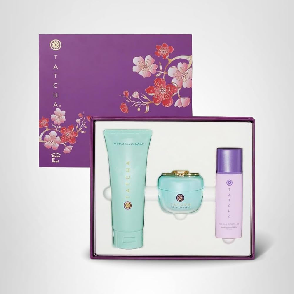 Tatcha The Pure Pores Set, Matcha Cleanse, Water Cream & Silk Sunscreen with Clarifying Japanese ... | Amazon (US)