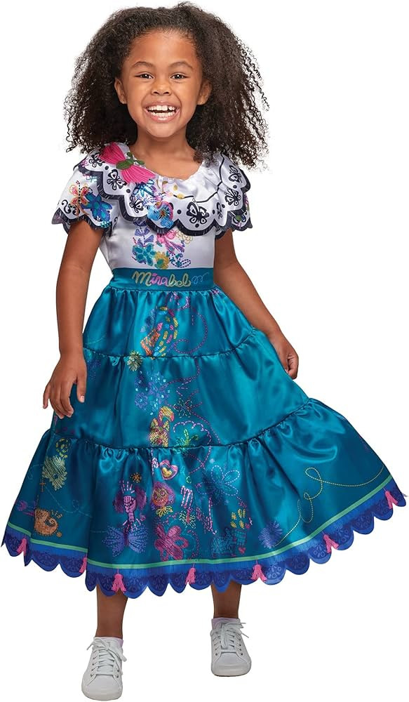 Disney Encanto Mirabel Dress, Costume for Girls Ages 3 and up, Outfit Fits Children Sizes 4-6X | Amazon (US)