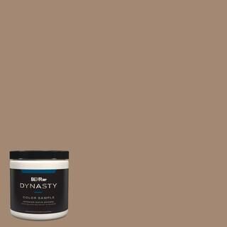 8 oz. #QE-22 Terrazzo Brown Satin Enamel Stain-Blocking Interior/Exterior Paint & Primer Sample | The Home Depot