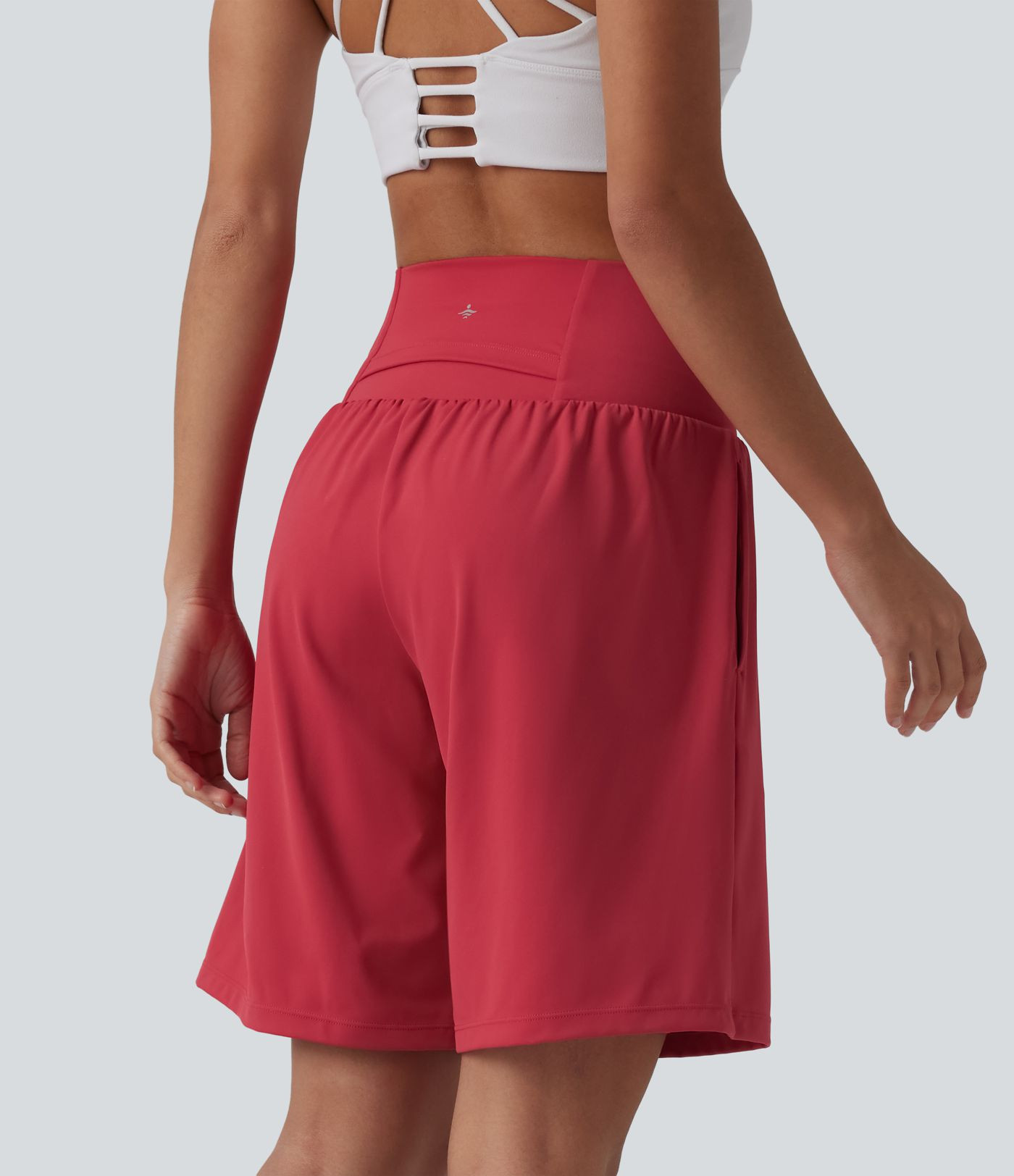 Women’s SoftlyZero™ Airy Super High Waisted 2-in-1 Cool Touch Yoga Shorts 9" with Pockets - H... | HALARA