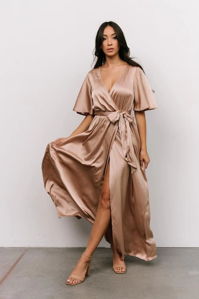 Kensington Satin Maxi Dress | Baltic Born