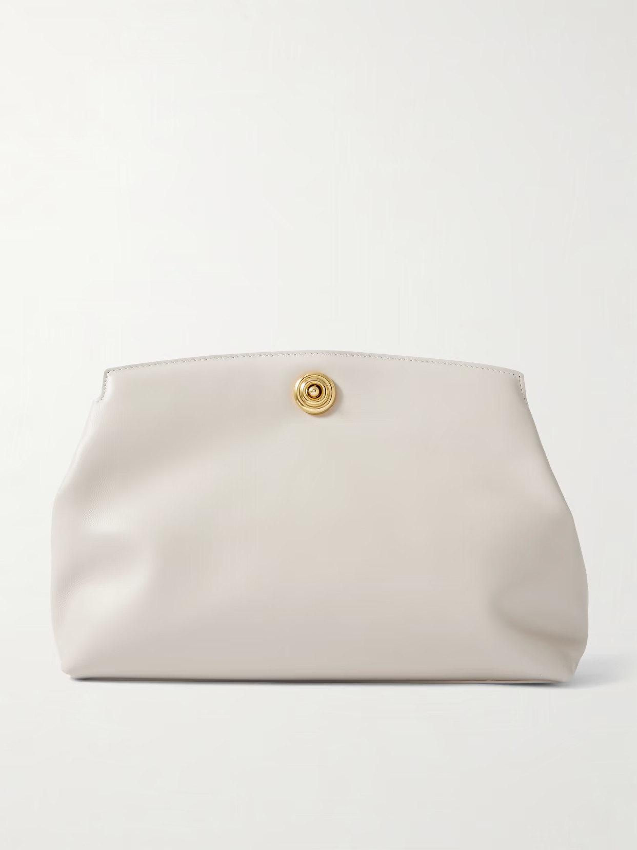 Liffner - Leather Clutch - Cream | NET-A-PORTER (US)