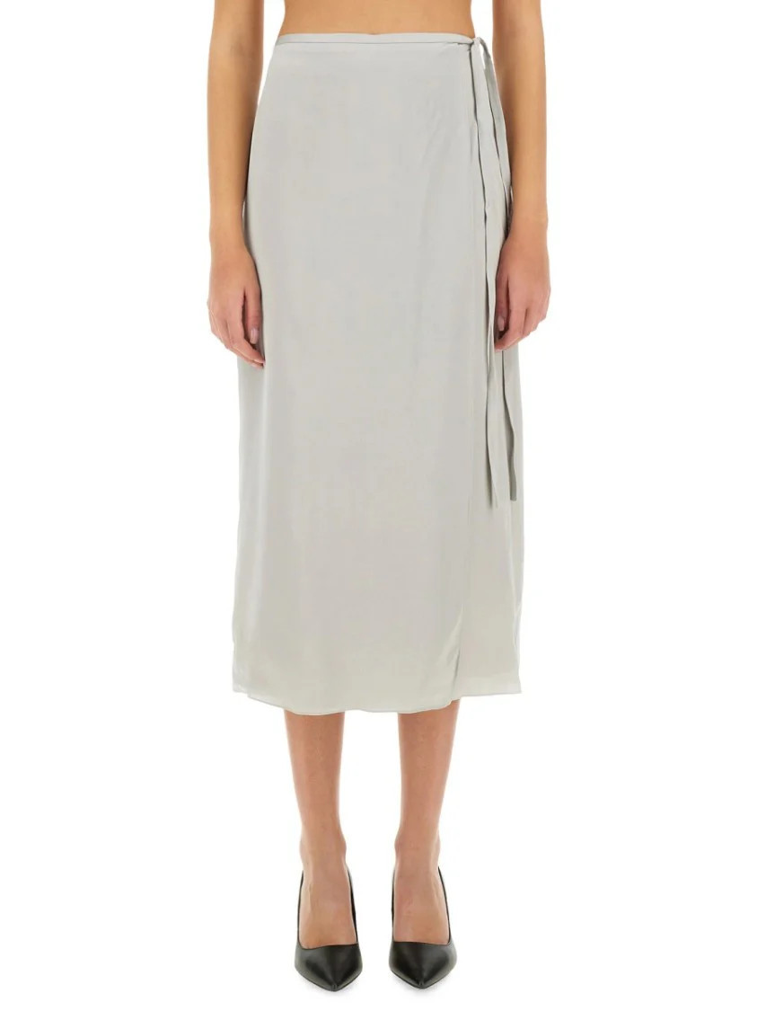 Flowing Silk Midi Skirt | Shop Simon