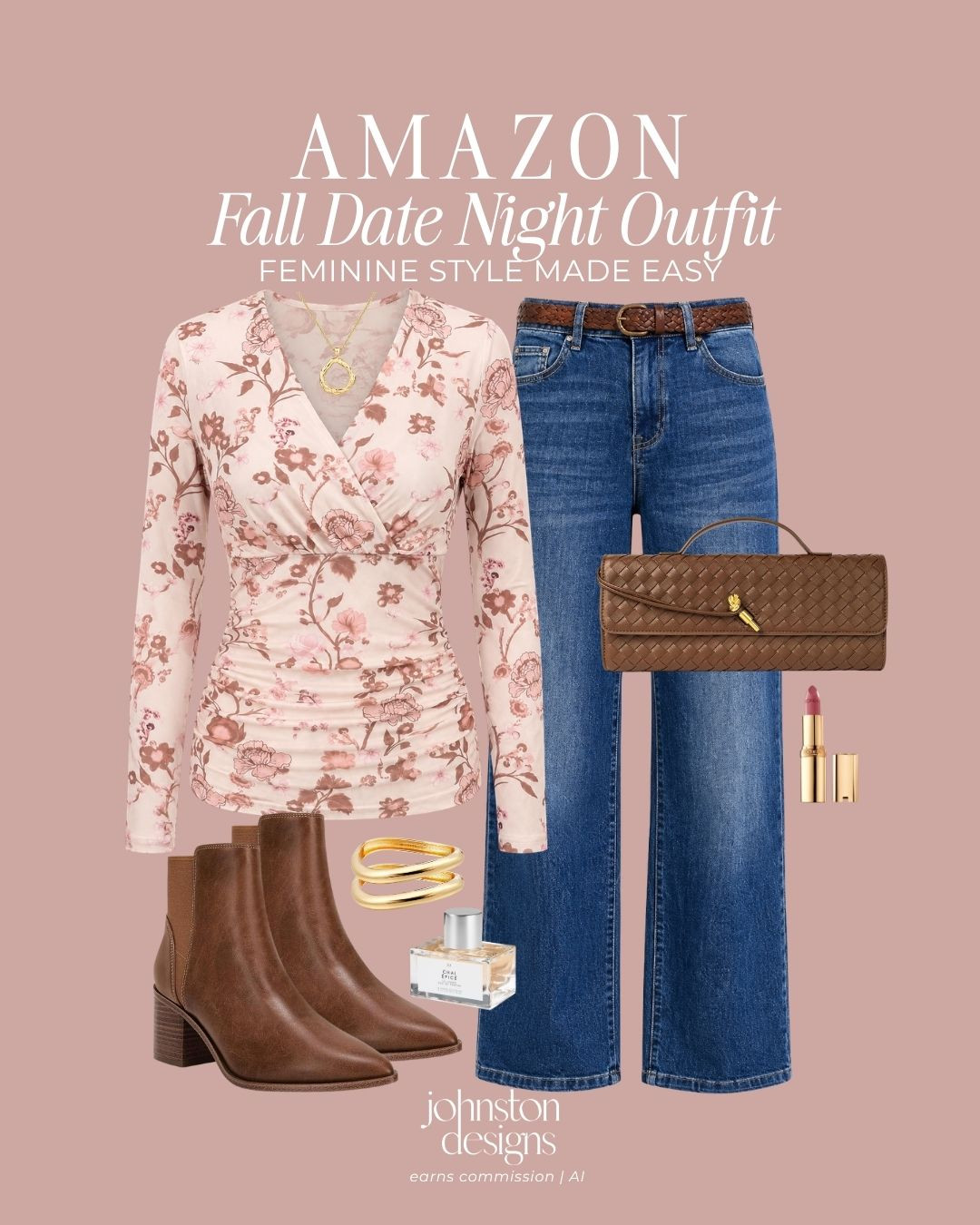 Such a pretty fall date night look. 🤎 The floral top with classic denim and warm brown accessories feels feminine, polished and perfect for dinner, drinks or a casual night out!

Amazon fall date night outfit, feminine fall outfit, floral top outfit, jeans and ankle boots, brown accessories outfit, casual date night look, Amazon fall fashion, fall dinner outfit, women’s fall style, chic fall outfit

#amazonfashion #datenightoutfit #fallfashion #amazonfinds #falloutfit #femininestyle #outfitinspo #amazonstyle #casualchic 

 #LTKootd