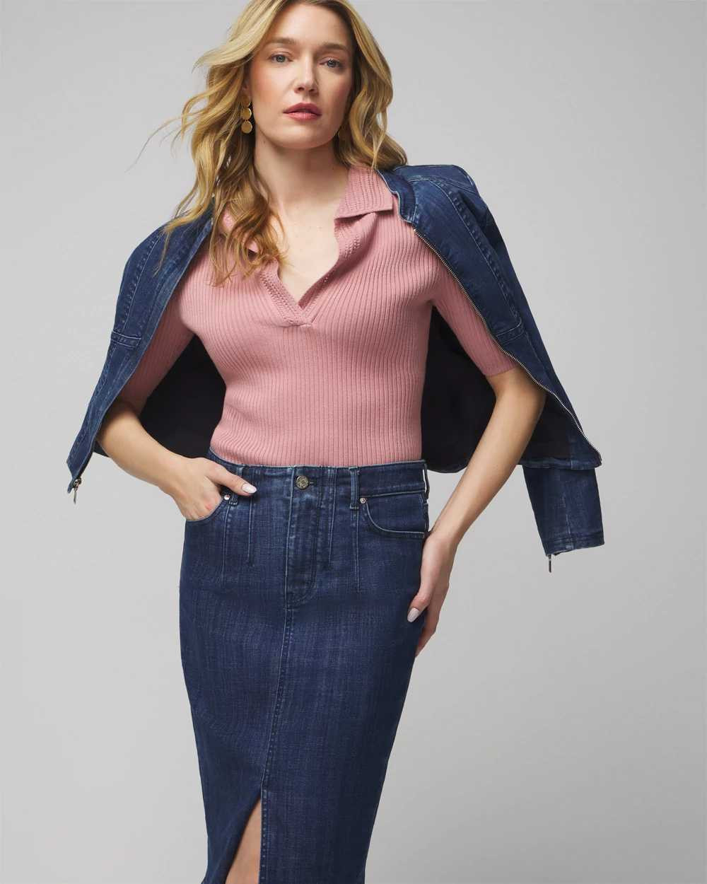 Denim Pencil Skirt | White House Black Market