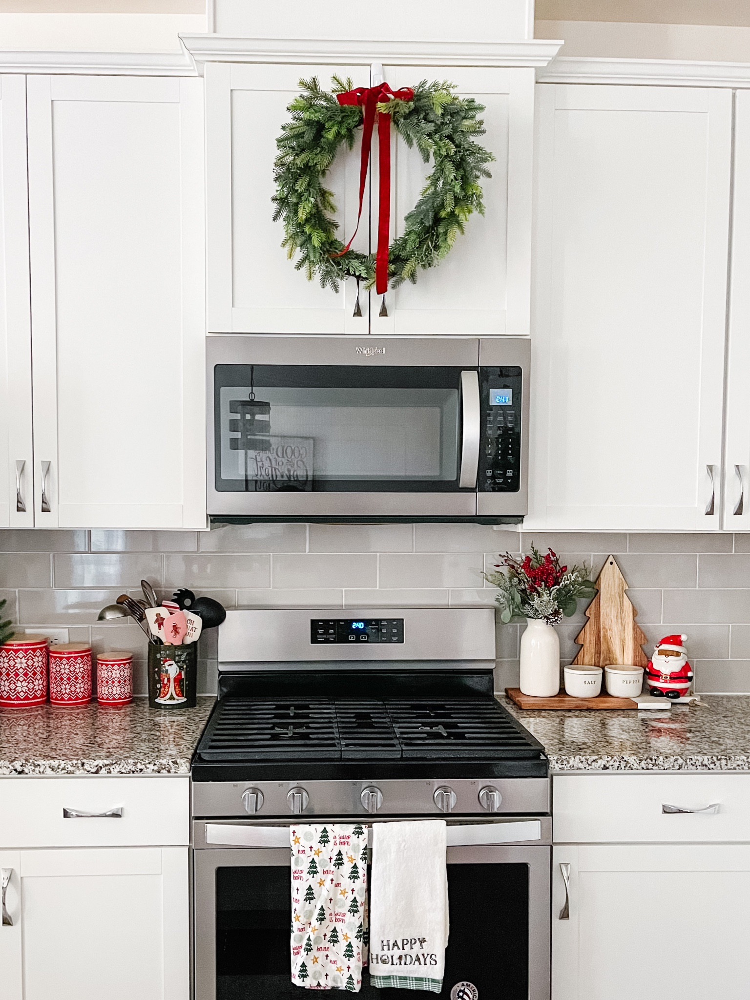 Adding ribbon to a wreath can really make such a big impact!! This wreath is on sale right now and adding red velvet ribbon elevates the look! 

#LTKsalealert #LTKhome #LTKHoliday