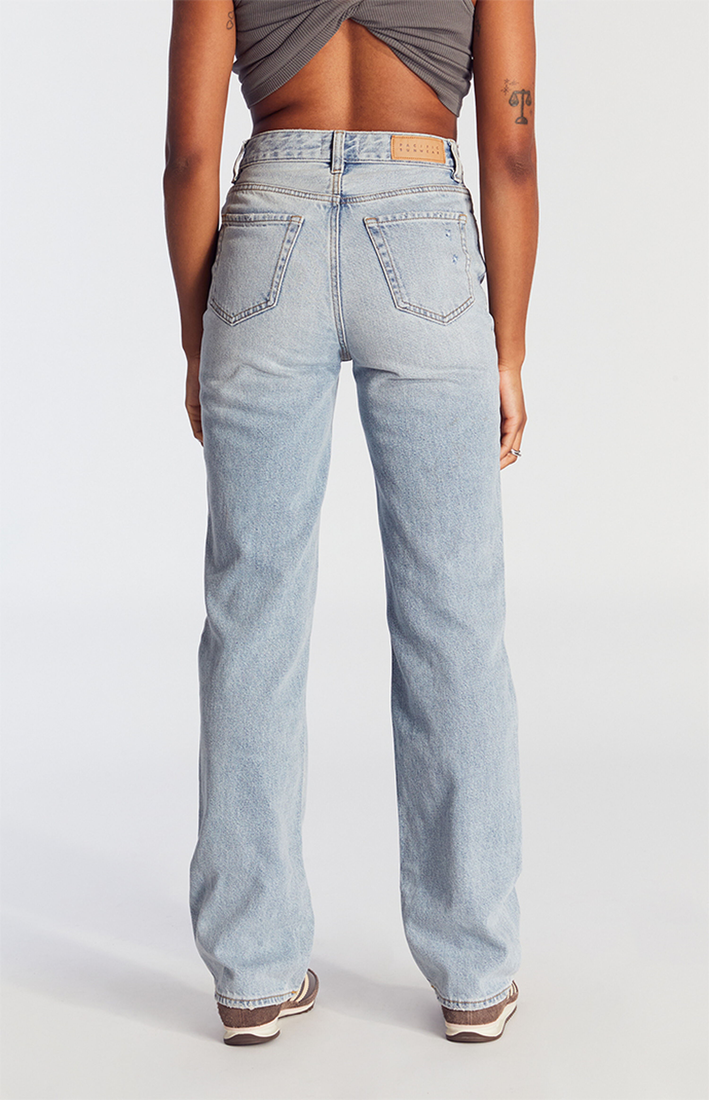 PacSun Eco Light Blue Ripped '90s Boyfriend Jeans | PacSun | PacSun