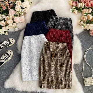 Sequin Pencil Skirt | YesStyle Global