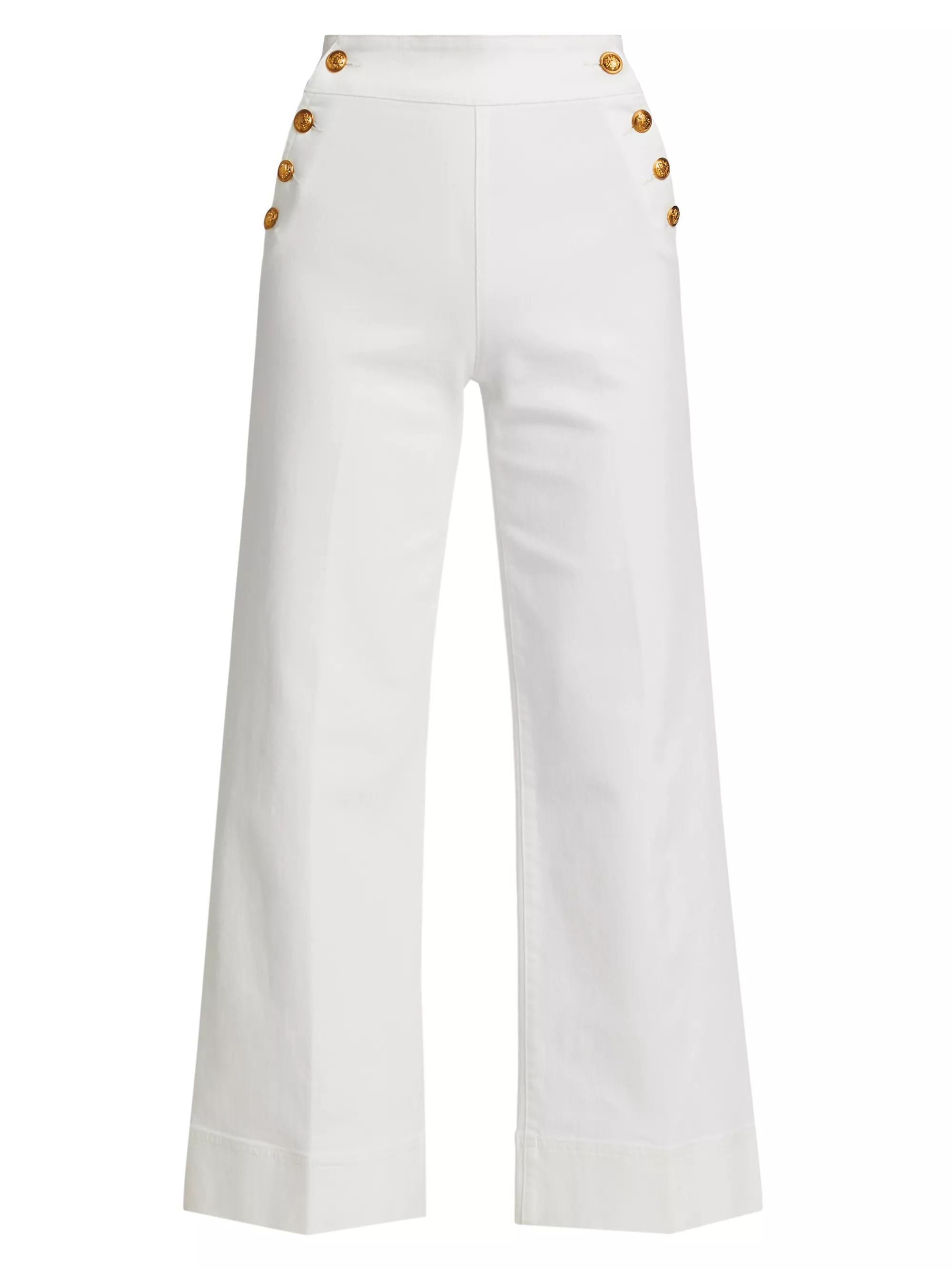 Narin High-Rise Stretch Flare Crop Jeans | Saks Fifth Avenue