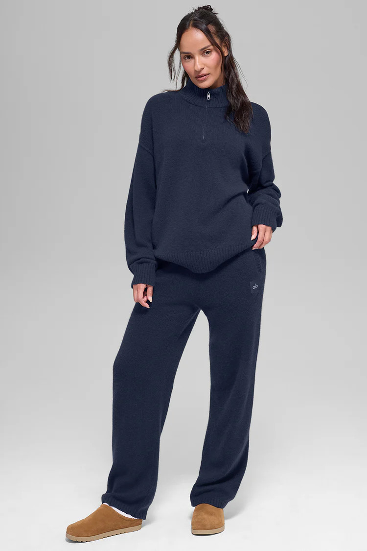 Wool Cashmere New Class 1/4 Zip Pullover | Alo Yoga