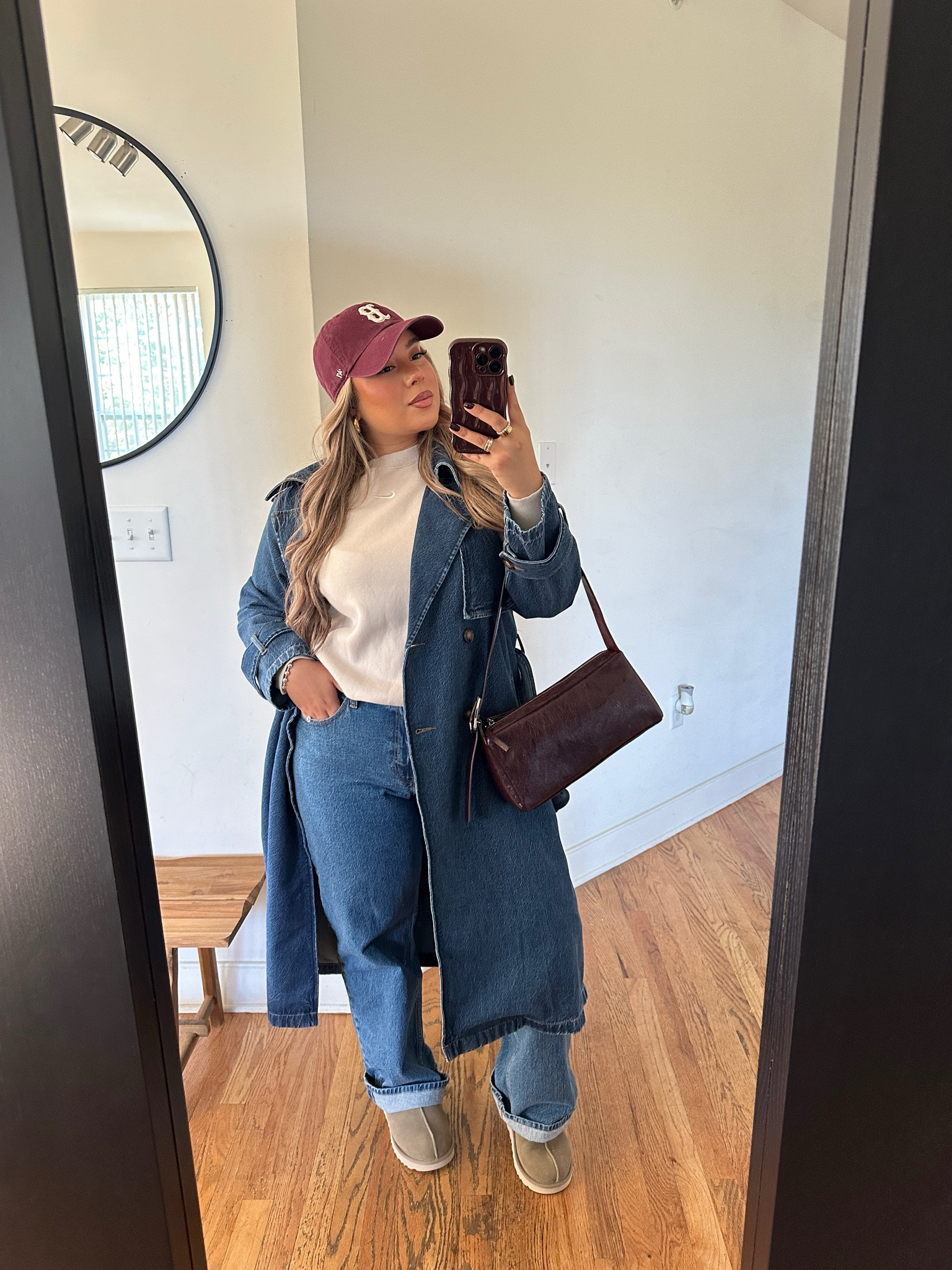 Casual Fall Outfit 🧥sizing 👇🏼 

Trench: M 
Sweater: M 
Jeans: 31

#LTKStyleTip #LTKSeasonal #LTKMidsize