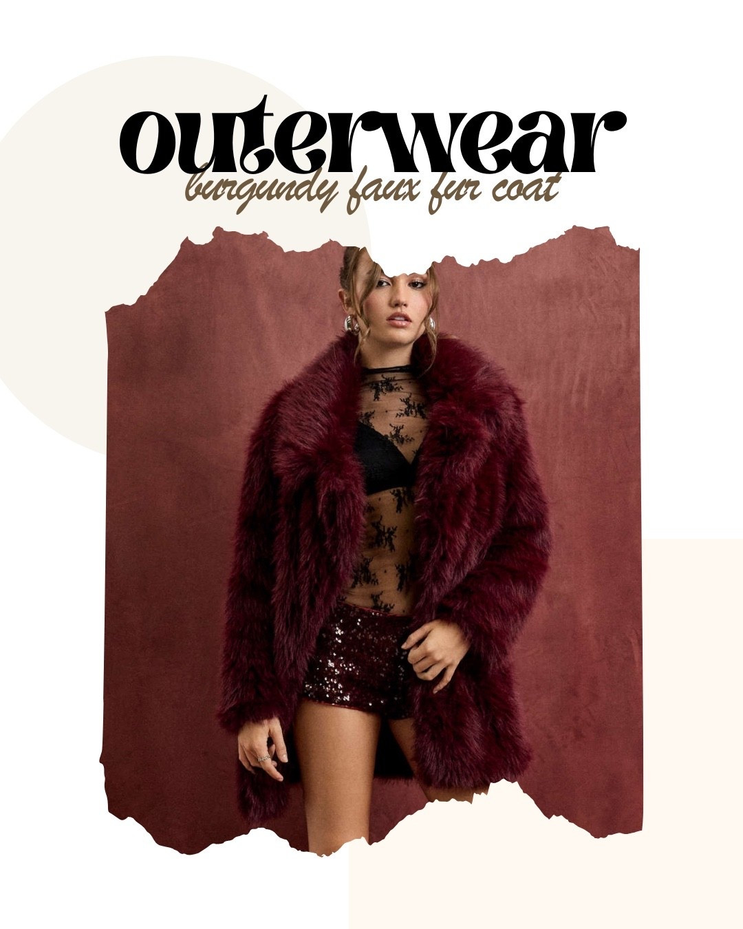 Obsessed with this show-stopping burgundy faux fur coat! ✨ It's the ultimate statement piece for feeling luxurious and glamorous all season long. Whether you're dressing up for a night out, a holiday party, or just want to add a touch of drama to your everyday look, this coat has you covered. The color is absolutely divine! Snag yours via the link in my bio and step into winter with serious style! 💖

#FauxFurCoat #BurgundyCoat #StatementCoat #WinterFashion #Glamour #LuxuryFashion #Outerwear #HolidayFashion #NightOutOutfit #FashionInspo #OOTN #StyleGoals #LTKFashion #MustHave #TrendyCoat #Fashionista #WinterStyle #CozyChic #FashionBlogger #InstaFashion #ShopTheLook #FestiveFashion #RedWineColor

#LTKHoliday #LTKFindsUnder100 #LTKootd