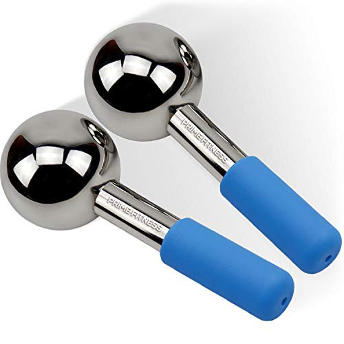 Ice Globes for Facials | Unbreakable Steel Cooling Roller | Cryo Sticks for Face | Massager for Face Neck & Eyes | Skin Care for Dark Circles, Puffiness, Wrinkles, Collagen Production (Blue) | Amazon (US)