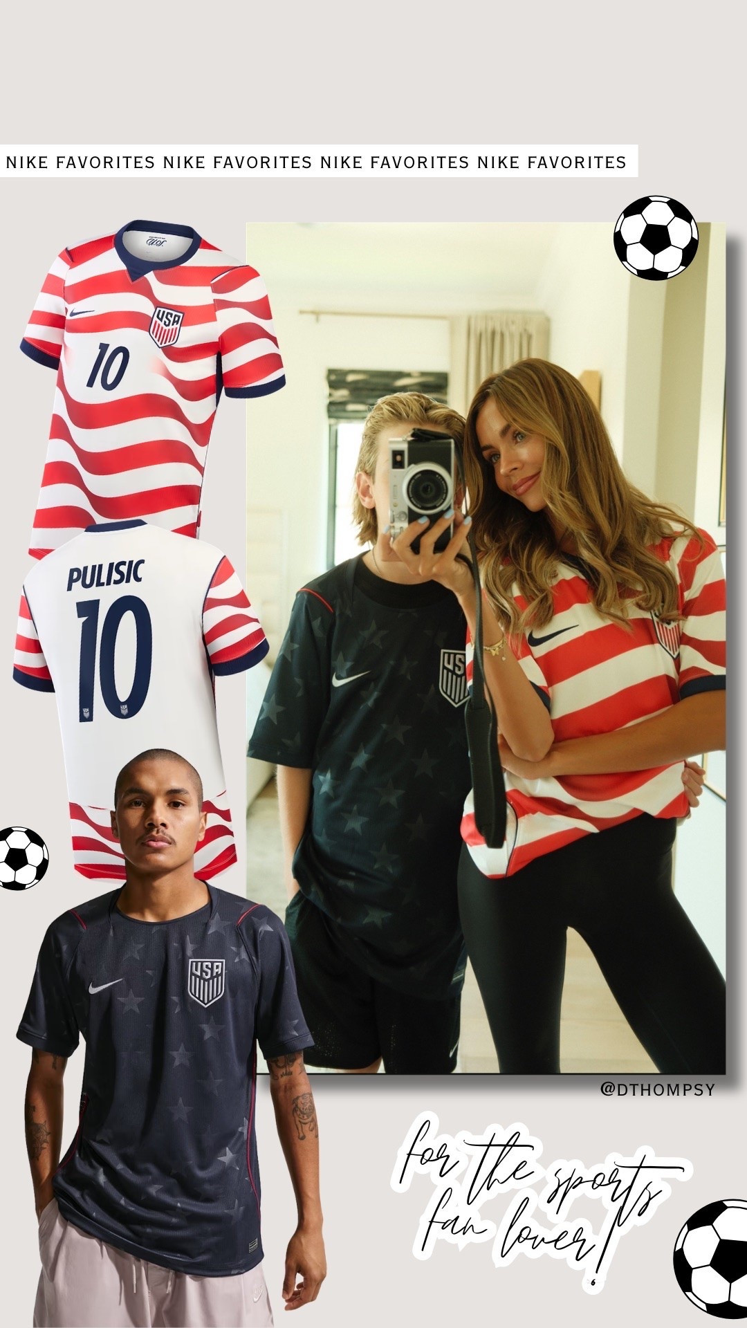 @Nike #teamnike #ad Proof a soccer jersey can be cute ⚽️✨ Paired the USMNT 2026 Stadium Men’s Nike Dri-FIT Soccer Replica Jersey with leggings and minimal accessories for an effortless everyday look.