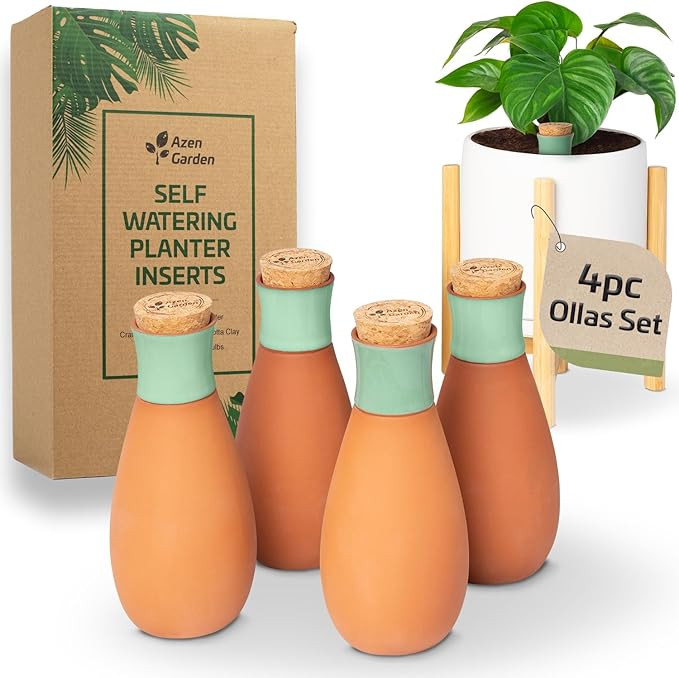 Olla Plant Watering Globes - Terracotta Self Watering Planter Insert - Watering Bulbs for Indoor ... | Amazon (US)