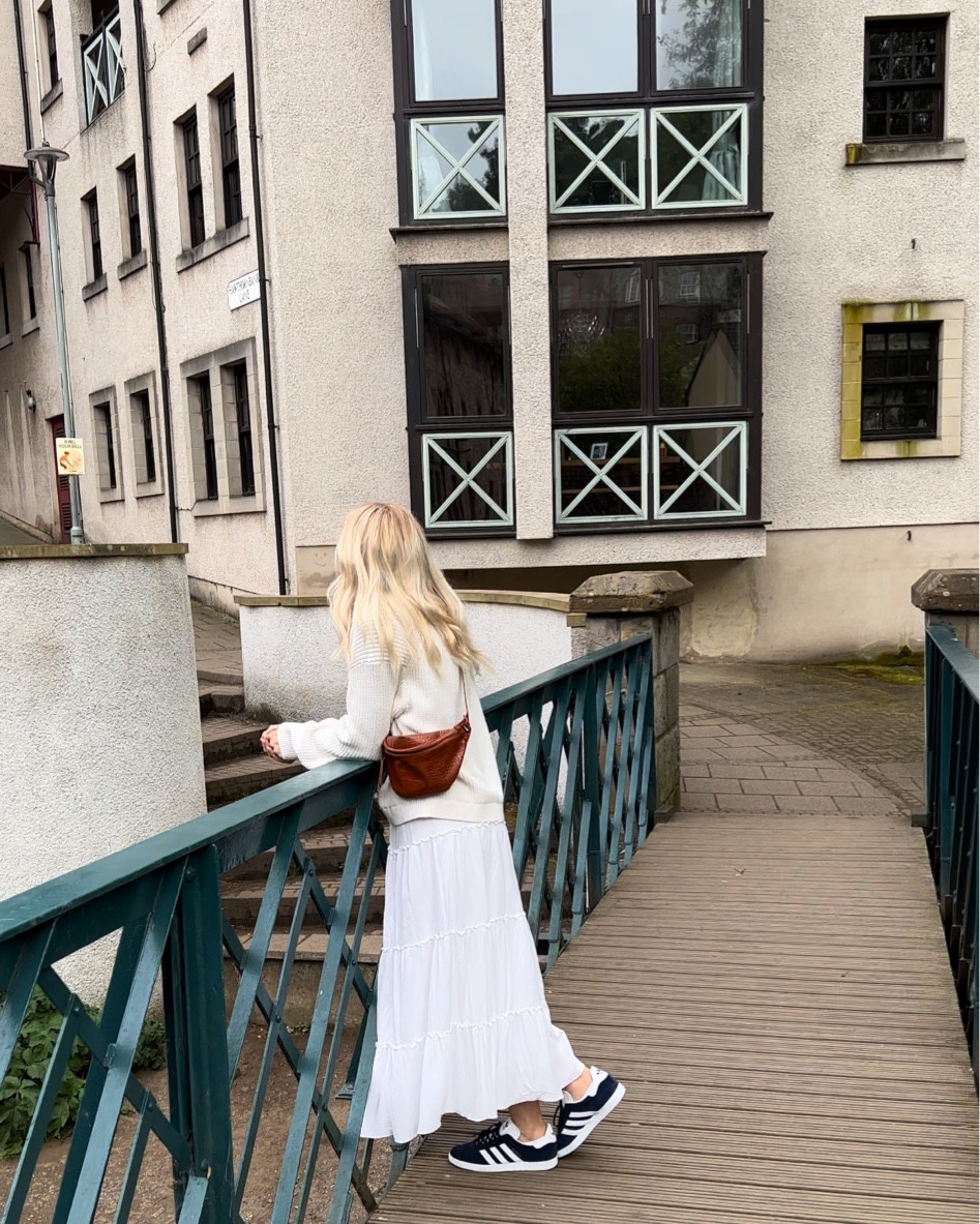 All white outfit, maxi skirt, summer outfit