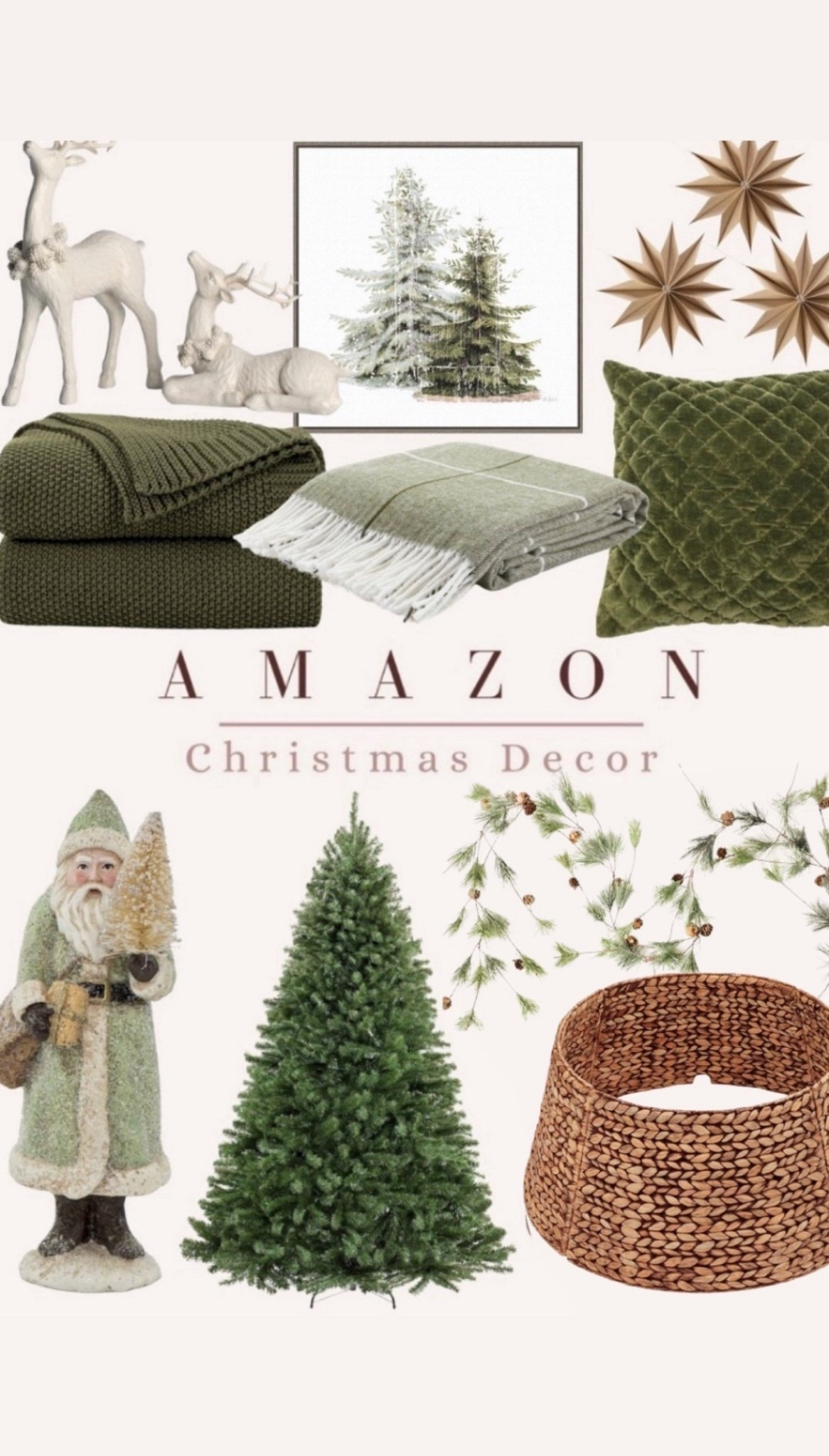 Christmas decor that reminds me if Ralph Lauren.  Luxe vibes for less #LTKhome 

#LTKHoliday #LTKSeasonal