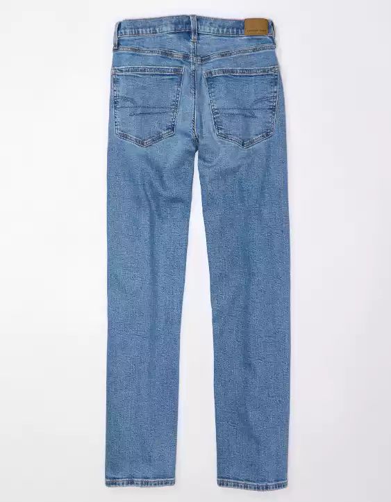 AE Strigid Low-Rise Baggy Straight Jean | American Eagle Outfitters (US & CA)